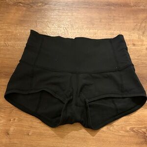 Black High-Waist Women’s Athletic Shorts